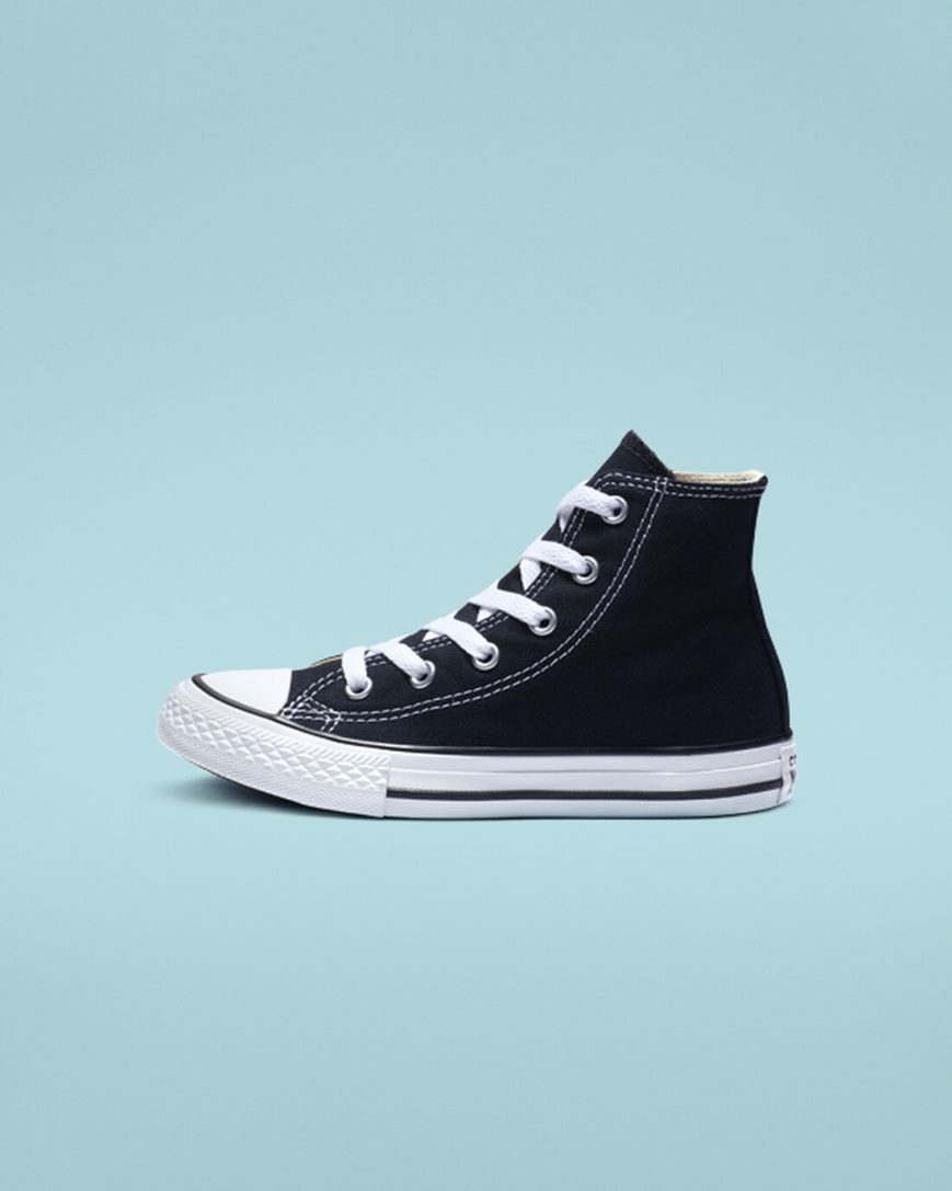 Tenis Converse Chuck Taylor All Star Classicos Cano Alto Menina Pretas | PT A041P89